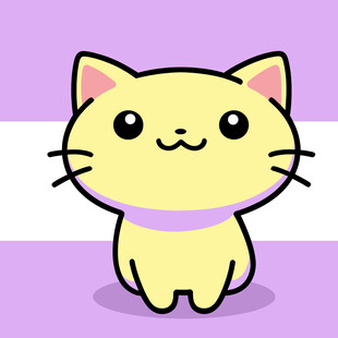 可爱小黄猫卡通形象