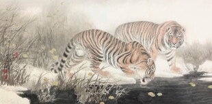 国画双虎