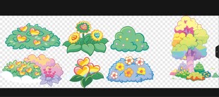 卡通花草