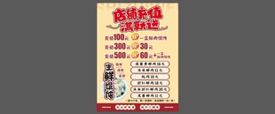 早餐店充值海报