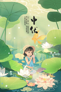三伏天海报
