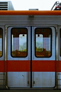 复古风格的列车车厢外观