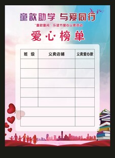 感恩的心展板