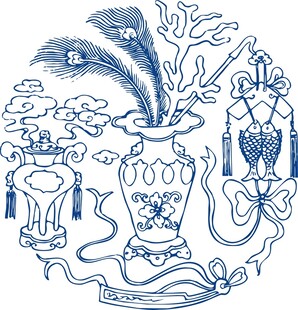 中式传统吉祥图案插画