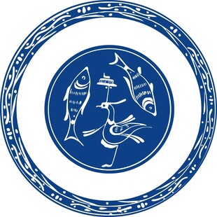青花瓷双鱼图案
