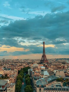 巴黎城市景观与埃菲尔铁塔