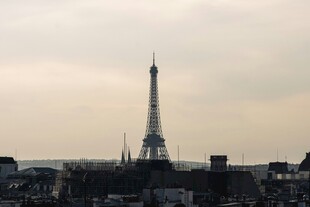 巴黎埃菲尔铁塔远景