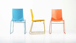 多彩简约金属框架椅子