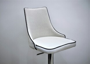 现代简约白色高脚休闲椅