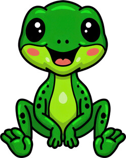 可爱卡通青蛙形象