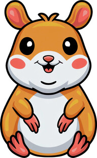 可爱仓鼠卡通形象