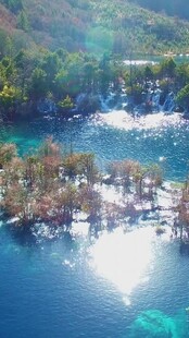 美丽海岛风光俯瞰图