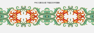 复古花纹边框图案
