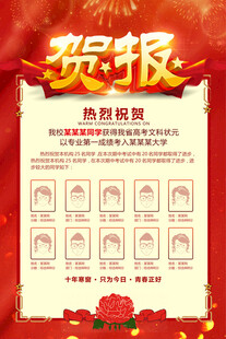 喜庆贺报模板