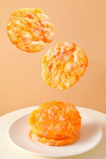 美味芝士饼空中掉落瞬间