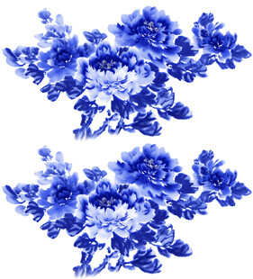 水墨牡丹