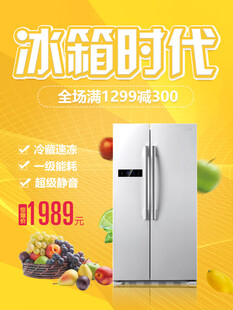 冰箱促销时尚外观仅