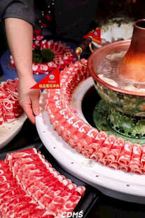 铜锅涮肉 鲜切肉片  肥牛盛宴