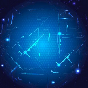 科技感蓝色未来感背景图案