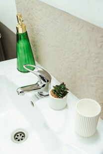 简约洗手台绿植装饰摆件