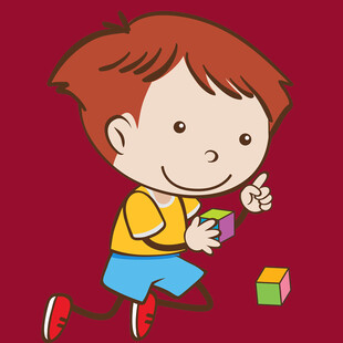 玩耍的小男孩