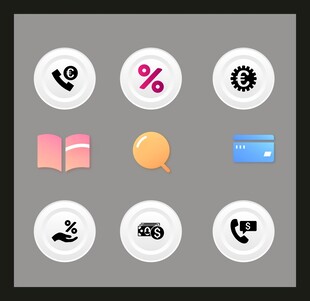 多彩简洁应用图标集合