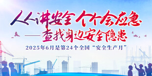 2025年安全月 安全生产展板
