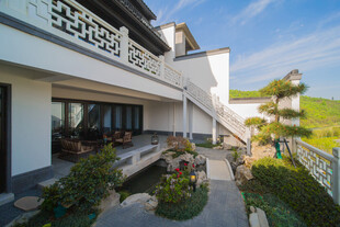 现代风格庭院露台景观