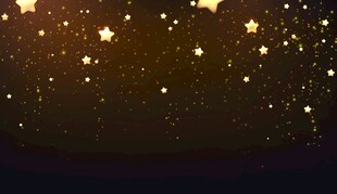 梦幻金色星空背景图