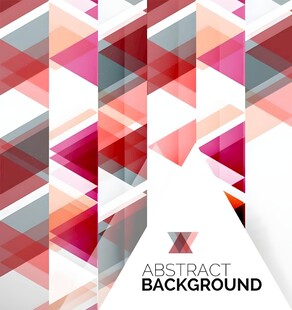 几何抽象多彩背景图案