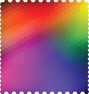 多彩渐变邮票图案背景