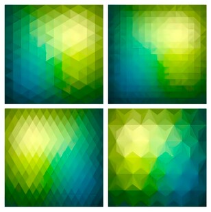 多彩几何渐变背景图案