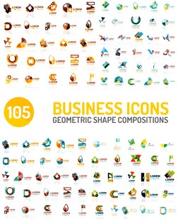 多样商务图标集合