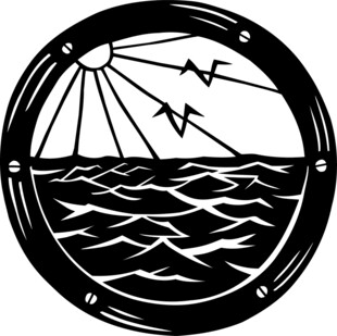 舷窗中的海空景致