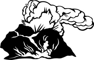 火山喷发景象