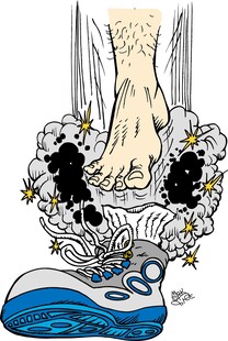 神话风格的足部奇幻插画