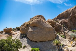 荒野中的奇特巨石景观