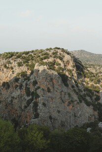 嶙峋山石与绿意相伴