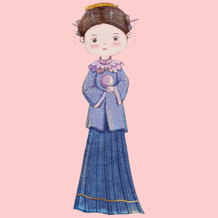 民国风少女插画