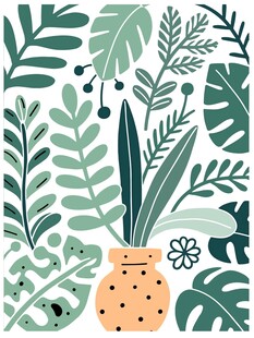 植物手绘插画