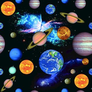 梦幻宇宙星球图案