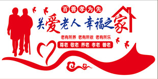 关爱老人文化墙