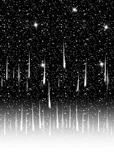 梦幻流星夜空景象