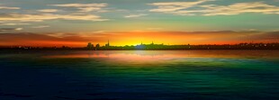 海上日出美景