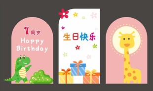 生日展板 KT造型板