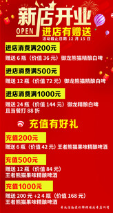 新店开业海报