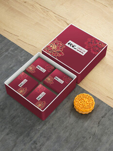 精美中式月饼礼盒展示