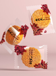 玫瑰风味饼干独立包装展示