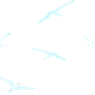飞翔的浅蓝色鸟儿