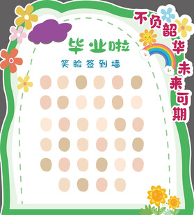 毕业签到展板
